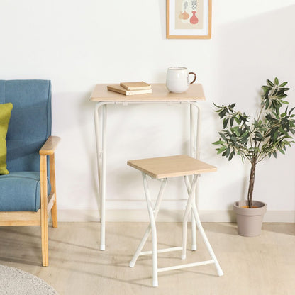 Compact Table and Chair Set Natural 85408