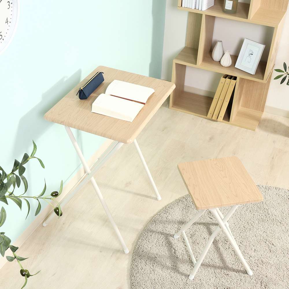 Compact Table and Chair Set Natural 85408