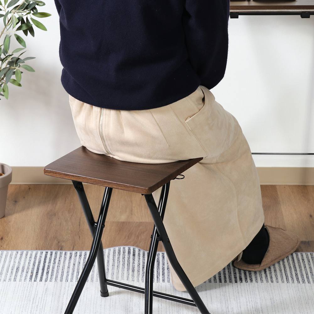 Compact Table and Chair Set Brown 85409