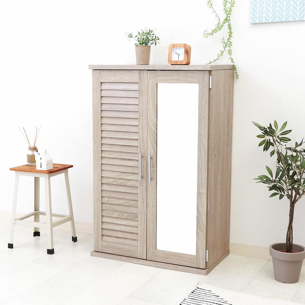 Louver & Mirror Shoe Box 60 Width White 86191