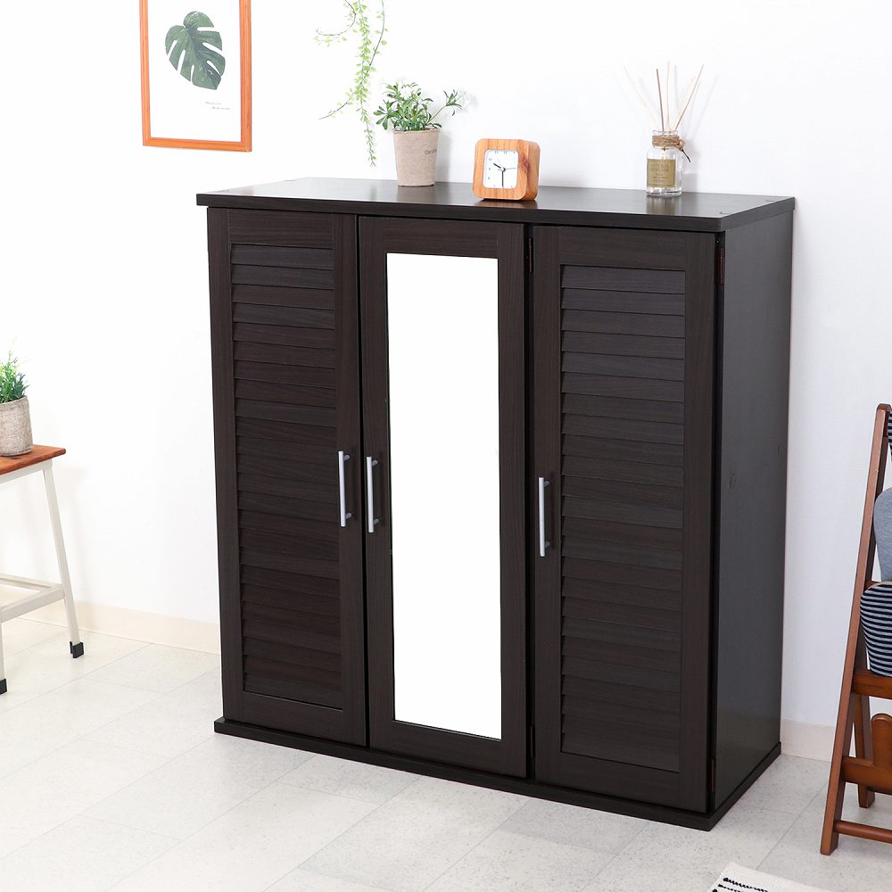 Louver & Mirror Shoe Box 90 Width Brown 86192