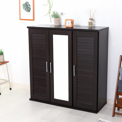 Louver & Mirror Shoe Box 90 Width Brown 86192