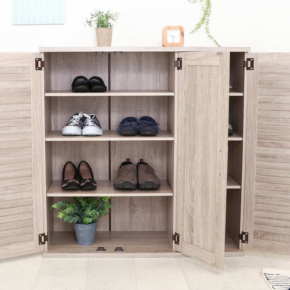 Louver & Mirror Shoe Box 90 Width White 86193