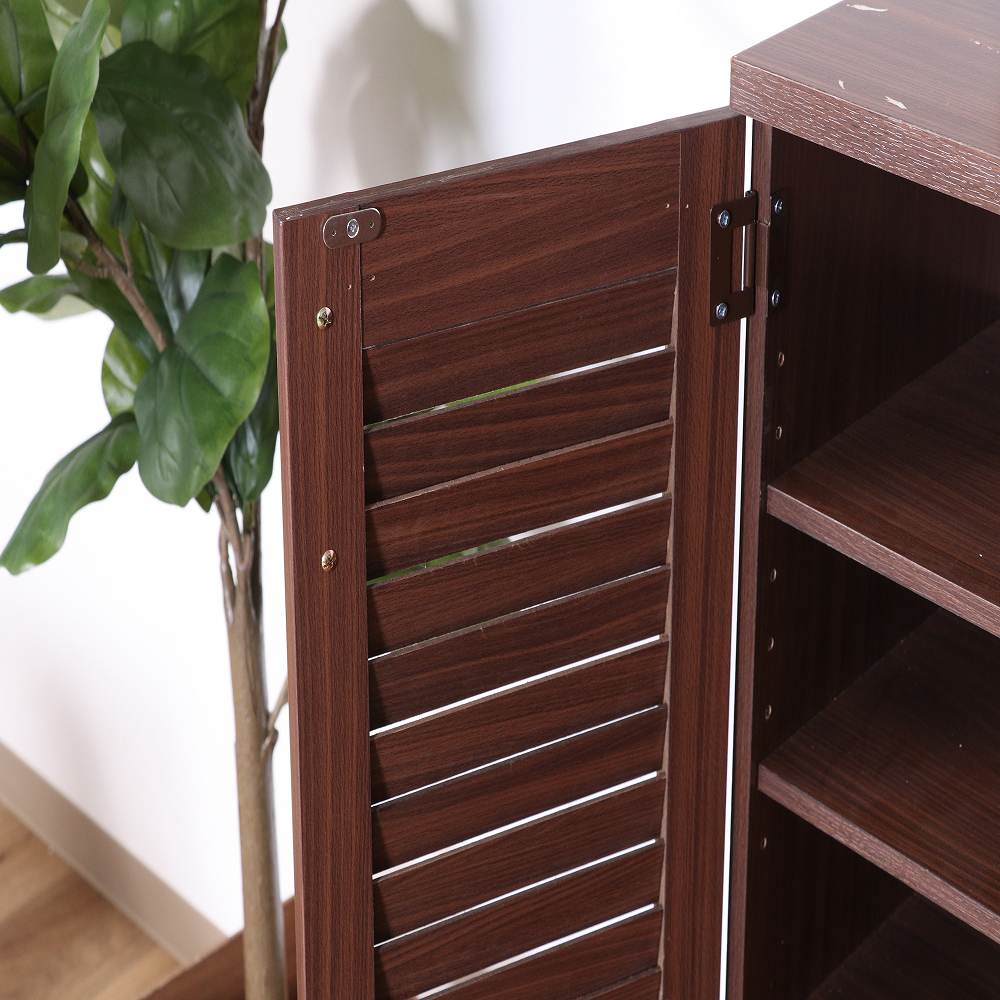 Louver Shoe Box Brown 90482