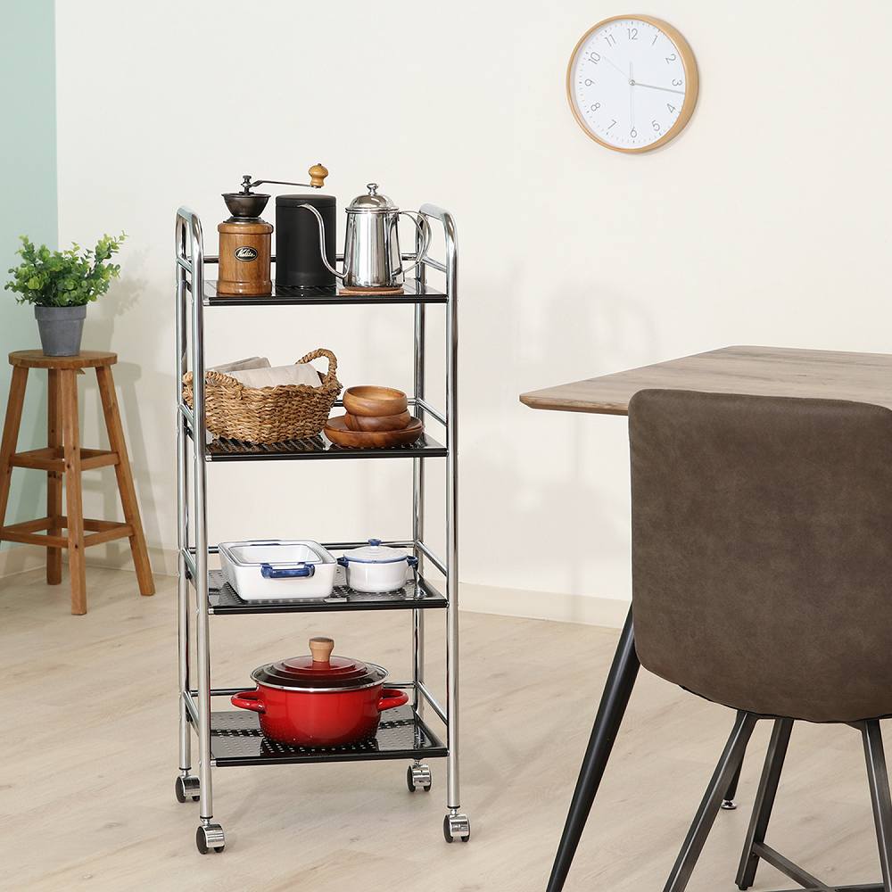 Multi Wagon 4-Tier BK/CR 93398