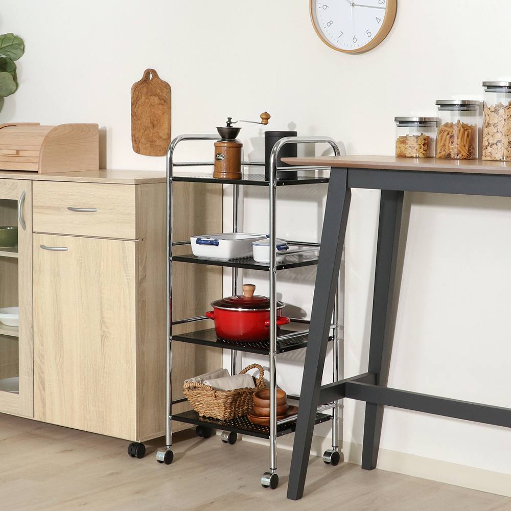 Multi Wagon 4-Tier BK/CR 93398