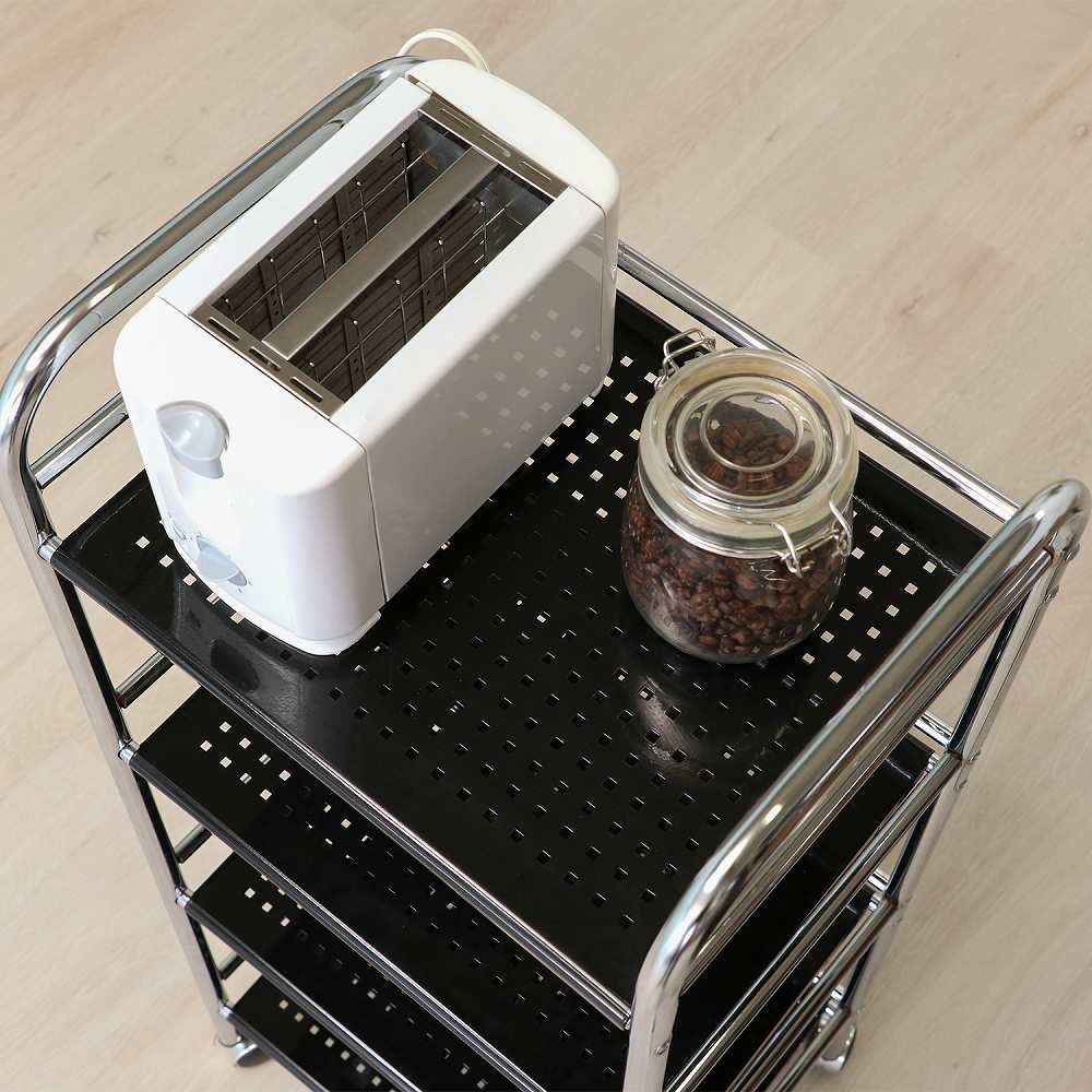Multi Wagon 4-Tier BK/CR 93398