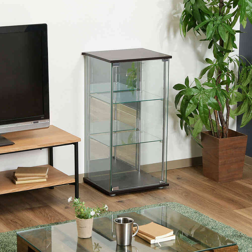 Glass Display Case 3-Tier (With Back Mirror) 96048