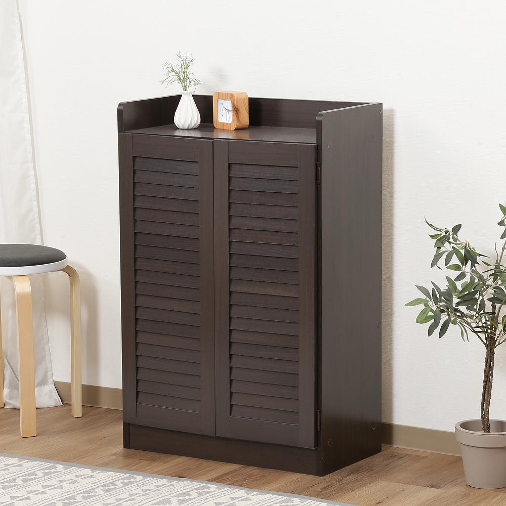 Louver Shoe Box (Open Top) Brown 98993