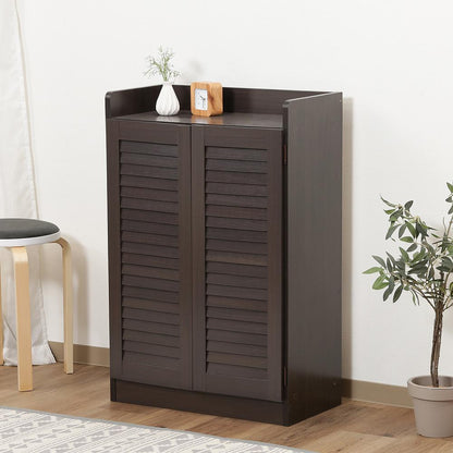 Louver Shoe Box (Open Top) Brown 98993
