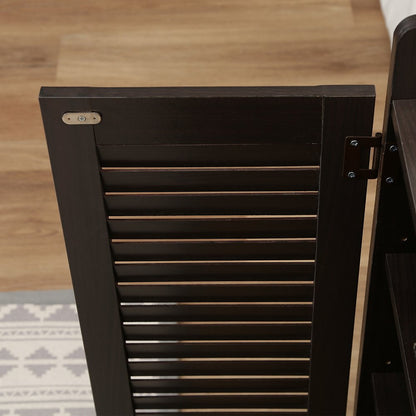 Louver Shoe Box (Open Top) Brown 98993