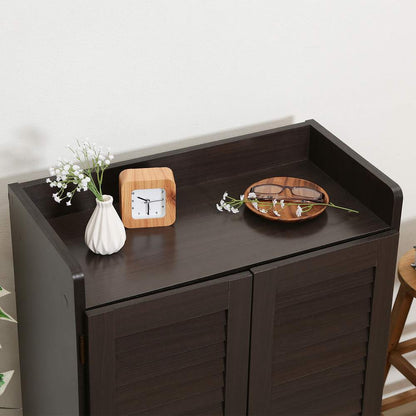 Louver Shoe Box (Open Top) Brown 98993