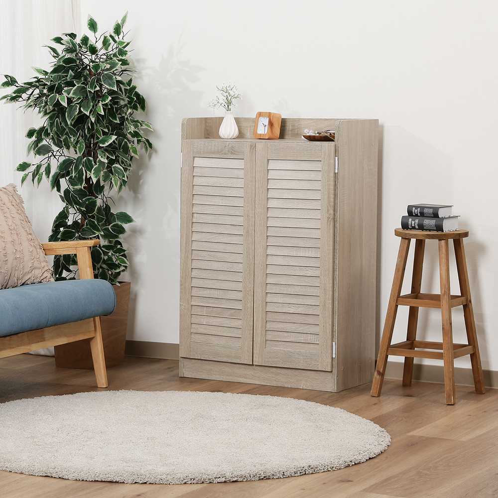 Louvered Shoe Box (Open Top) - White 98994