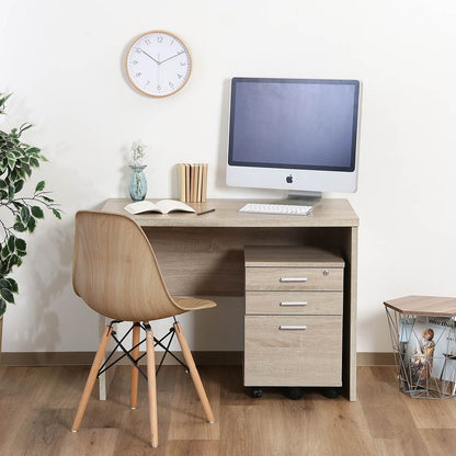 Desk Set of 2 White Oak 99256