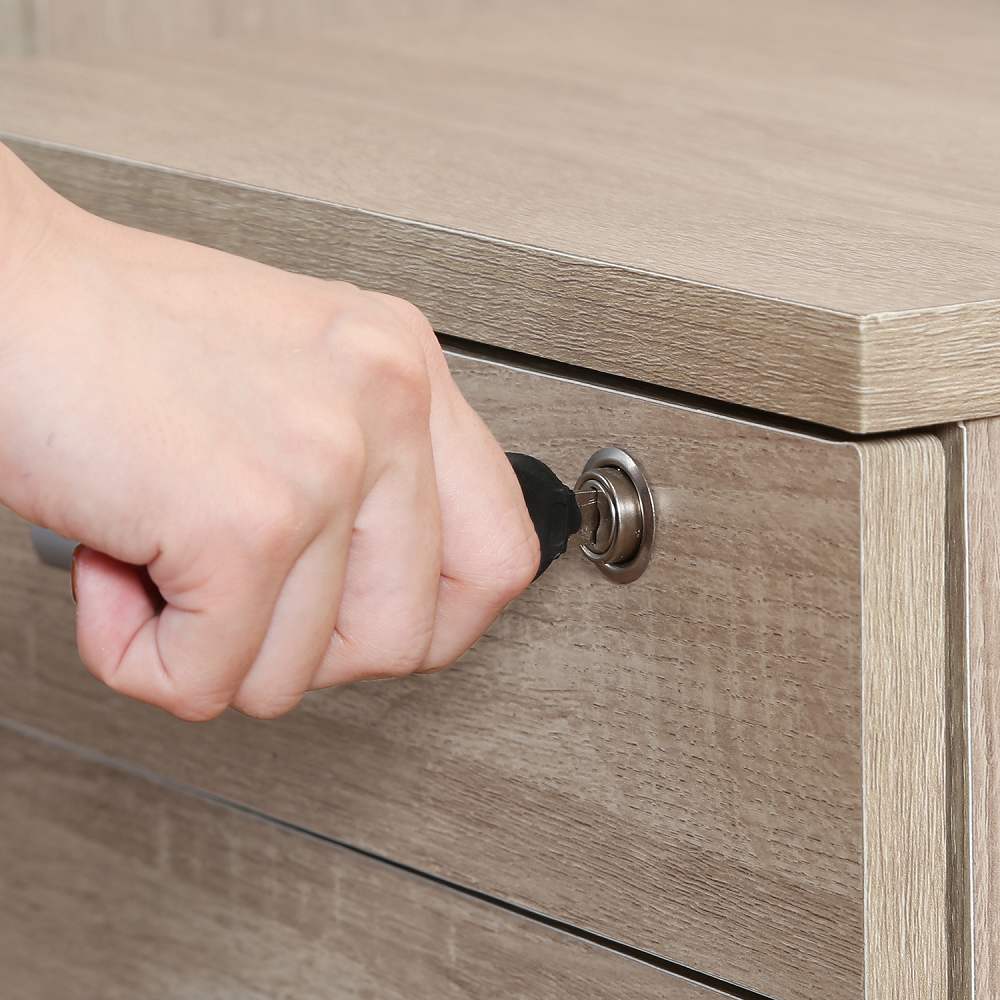 Desk Set of 2 White Oak 99256