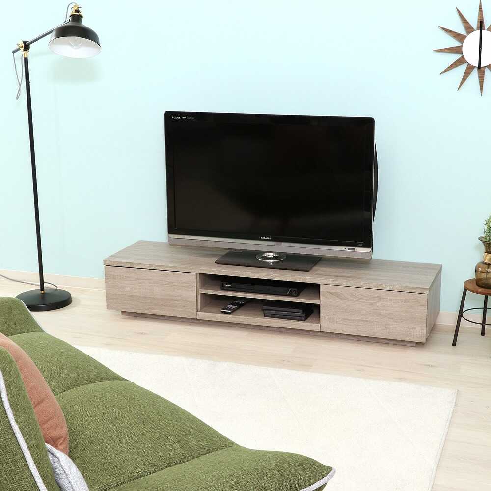 TV Board 150 Width White Oak 99266
