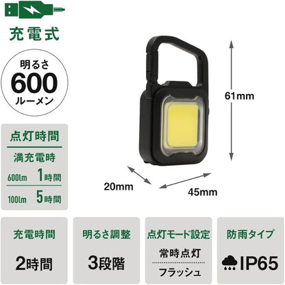 Musashi Rechargeable Pikari Mini Light Matte Black WRC-23BK