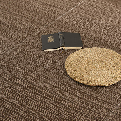 Washable Igusa-style Carpet Ryan, Edo 8-Tatami, Brown