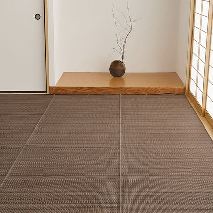 Washable Igusa-style Carpet Ryan, Edo 10-Tatami, Brown