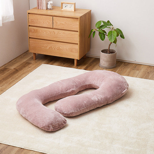 Meringue Touch G-Shaped Body Pillow 140×70cm Pink