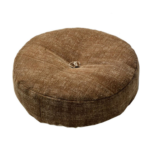 Color-Selectable Denim-Look Floor Round Cushion BR