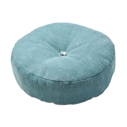 Color-Selectable Denim-Look Floor Round Cushion LBL