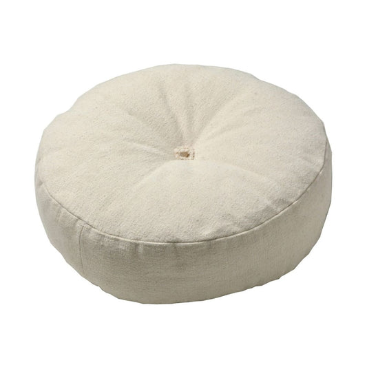 Color-Selectable Denim-Look Floor Round Cushion IV