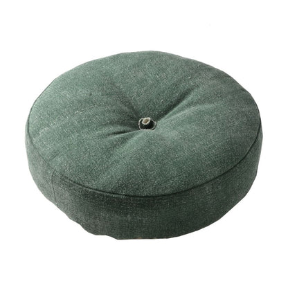 Color-Selectable Denim-Look Floor Round Cushion KH