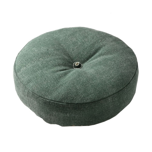 Color-Selectable Denim-Look Floor Round Cushion KH
