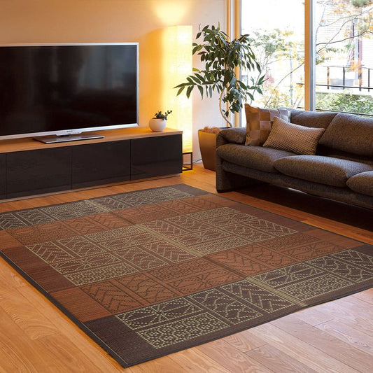 Igusa Rug Ise Brown 176×176