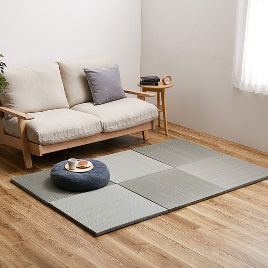Lightweight Tatami Mat Set - Sasae Blue (6 Pieces)