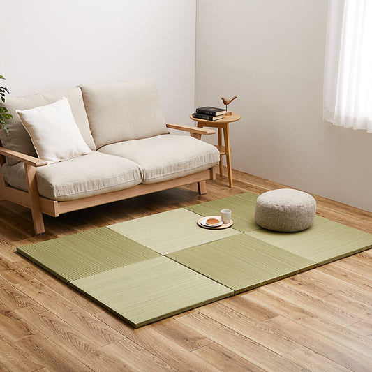 Lightweight Tatami Mats Sasai Green 6-Piece Set
