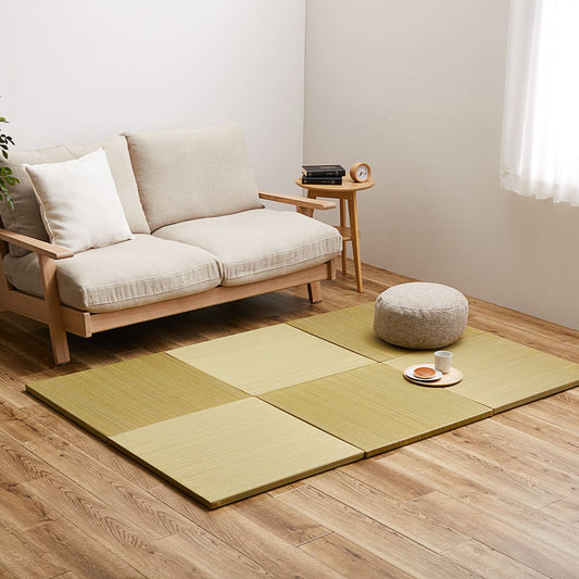 Lightweight Tatami Mats Sasai Yellow 6-Piece Set