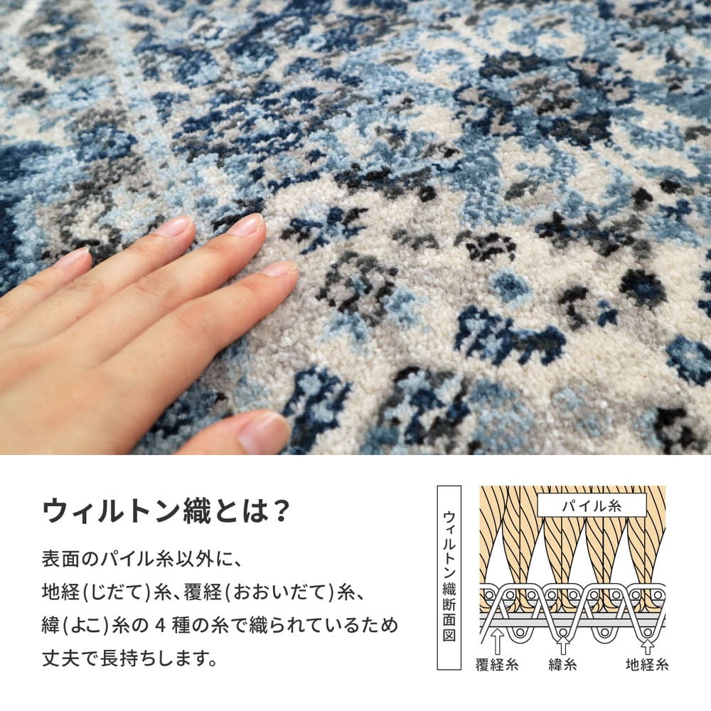 Turkish Wilton Woven Entrance Mat RAKKAS 70×125cm