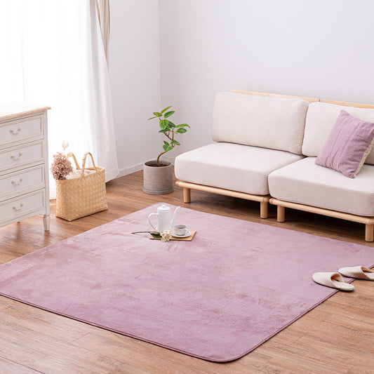 Meringue Touch Washable Compact Rug Pink 185x185