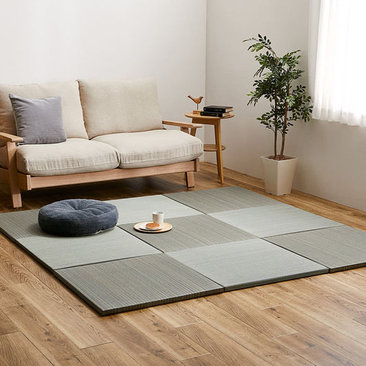Lightweight Tatami Mats Sasai Blue 9-Piece Set