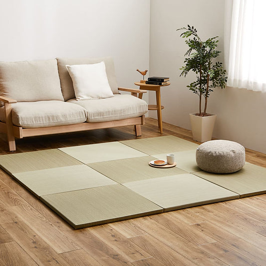 Lightweight Tatami Mats Sasai Natural 9-Piece Set