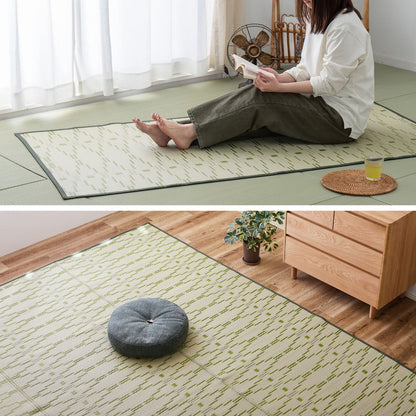 Washable Igusa-style Carpet Yanagi, Edo 10-Tatami, Green