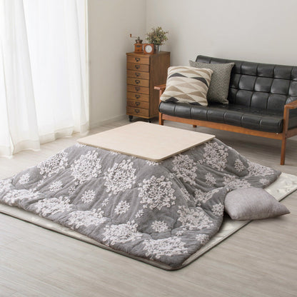 Flannel Jacquard Thin Kotatsu Cover - Chouchou - Gray