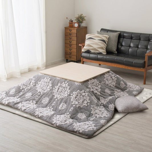 Flannel Jacquard Thin Kotatsu Cover - Chouchou - Gray