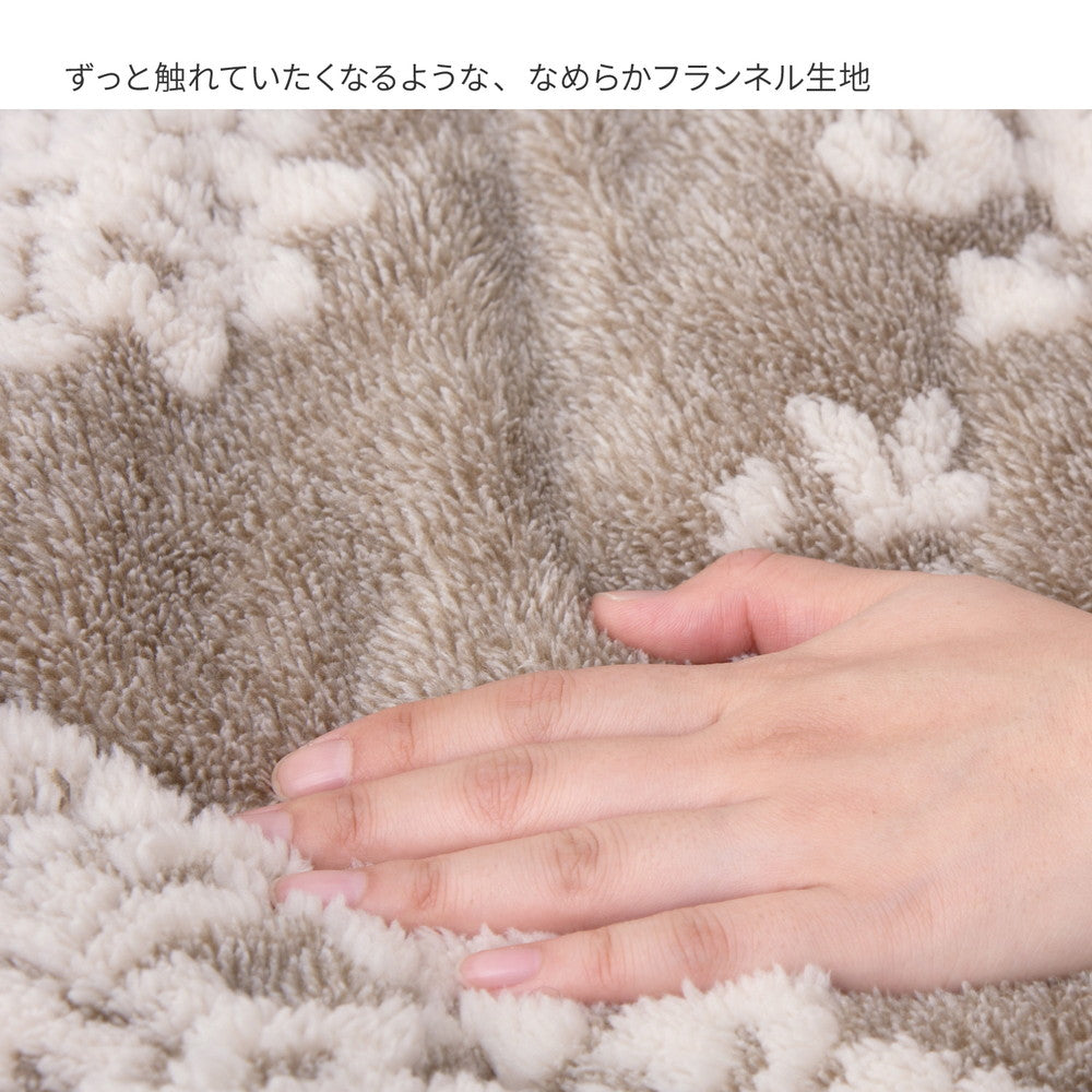 Flannel Jacquard Thin Kotatsu Cover - Chouchou - Gray