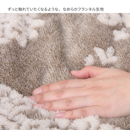 Flannel Jacquard Thin Kotatsu Cover - Chouchou - Gray