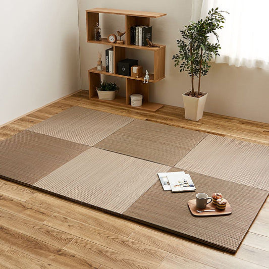 Lightweight Tatami Mats Ayakawa Brown 6-Piece Set