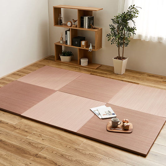Lightweight Tatami Mats Ayakawa Red 6-Piece Set