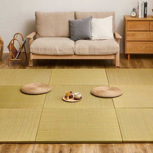 Lightweight Tatami Mats Ayakawa Yellow 9-Piece Set