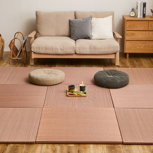 Lightweight Tatami Mats Ayakawa Red 9-Piece Set