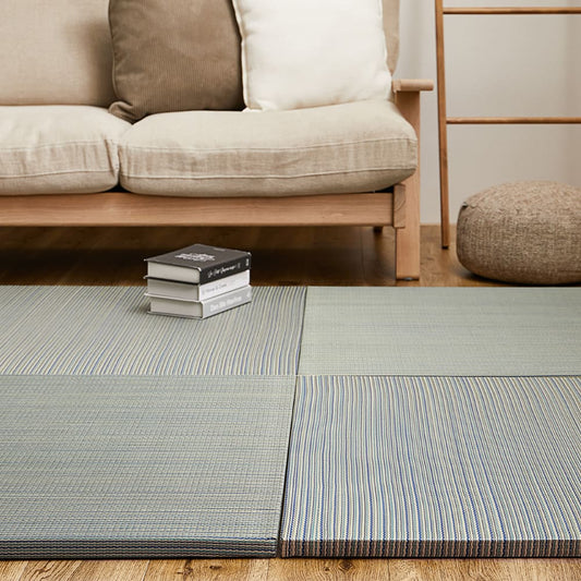 Lightweight Tatami Mats Ayakawa Blue 12-Piece Set