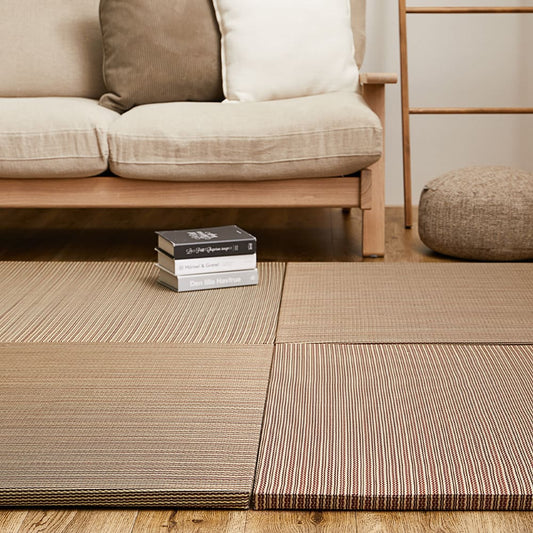 Lightweight Tatami Mats Ayakawa Brown 12-Piece Set
