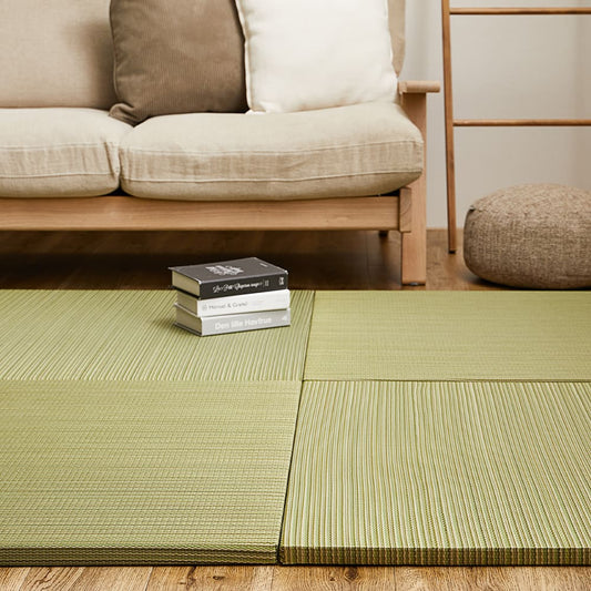 Colorful Lightweight Tatami Mats Ayakawa Green 12-Piece Set