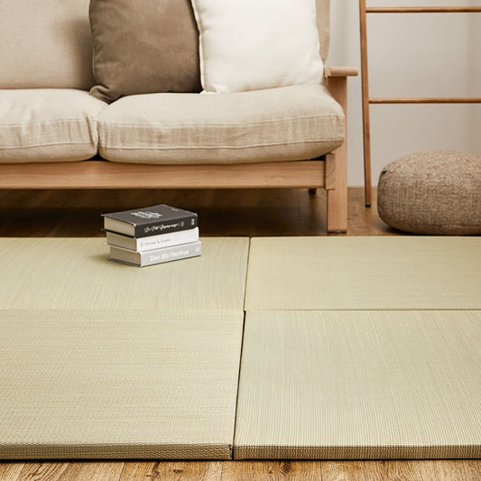 Colorful Lightweight Tatami Mats Ayakawa Natural 12-Piece Set